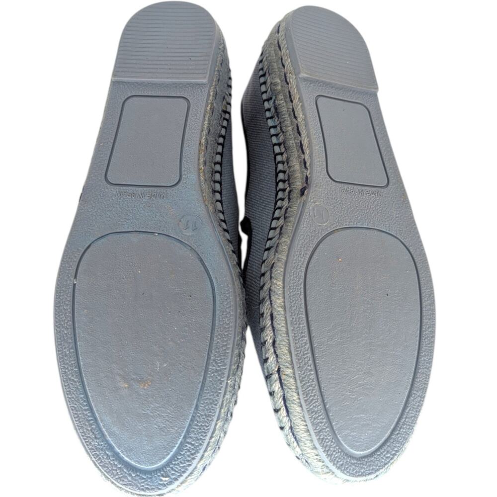 Tuckernuck Jamie Espadrille Flats Chambray Mary Jane Denim Blue Sz 11 - Picture 6 of 8